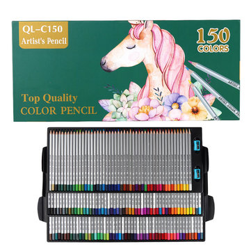 QiLi QL-C150 150 Colors Wood Colored Pencils Artist Painting Oil Color Pencil For School Drawing Sketch Pens Art Supplies Stationery
