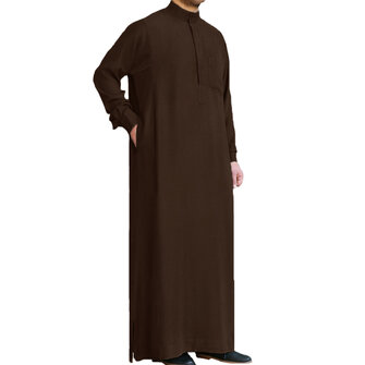 Collar Thobe Qatari Arab Saudi Jubba Dishdash Pyjama Trousers Boys and Mens Long Dishdash Robe Boys Sizes Desert UAE Oman Sheikh Costume