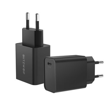 BlitzWolf BW S12 27W USB C PD Charger Power Delivery PD3.0 QC4.0 QC4+ QC3.0 Fast Charging Wall Charger EU AU Plug Adapter for iPhone 12 Mini 12 Pro Max Pro For Samsung Galaxy Note 20 S20 Ultra Huawei P40 For iPad Pro 2020 Air 2020