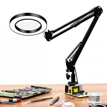 $21.99 for Flexible Desk Magnifier 5X USB LED 3 Colors Illuminated Lamp