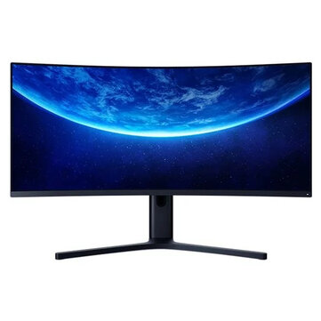 Original XIAOMI Curved Gaming Monitor 34－Inch 21:9 Bring Fish Screen 144Hz High Refresh Rate 1500R Curvature WQHD 3440*1440 Resolution 121% sRGB Wide Color Gamut Free－Sync Technology Display － Black