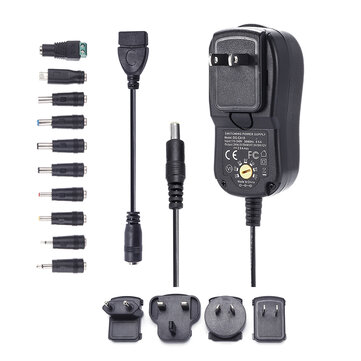 Digoo DG-EA10 Charger Adapter Plug Removable Version 3-12V Universal 10 Selectable Multi Voltage Swi
