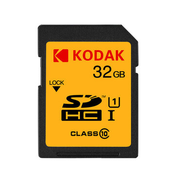 KODAK SD Memory Card U1 U3 Class 10 Support 1080P HD 32GB 64GB 128GB SDHC Memory Card for Digital SLR/HD Camera