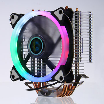 US$23.94 % CPU Cooler 4 Heatpipes 5 Colors 120mm LED RGB Cooling Fan for LGA 775/115X//1366 AMD Arduino Compatible SCM & DIY Kits from Electronics on banggood.com