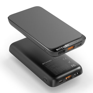 $18.99 for BlitzWolf� BW-P10 10000mAh QC3.0 PD18W Power Bank Wireless Charger