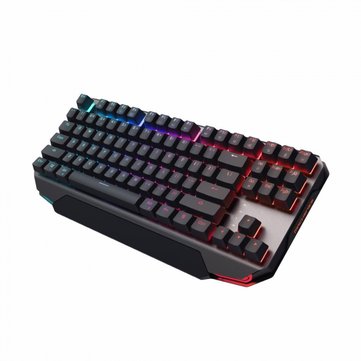 Machenike K7 Wired／Wireless bluetooth Dual Modes 87 Keys Mechanical Gaming Keyboard with Blue／Black Switch RGB Back Light for Windows／Android／iOS／Mac OS