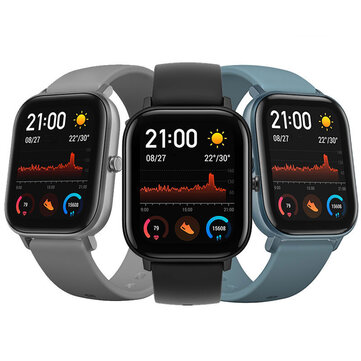 Amazfit GTS 341 PPI AMOLED Screen BT5.0 Wristband GPS+GLONASS Light Weight 5ATM Waterproof Smart Watch from xiaomi Eco-System