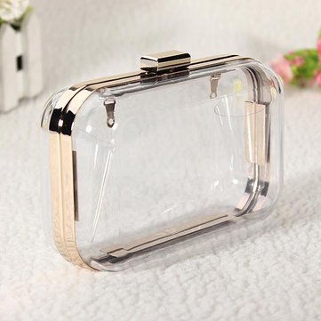 Women transparent clutch evening chain bag Sale - www.neverfullbag.com sold out-arrival notice